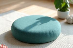 Ergonomic meditation cushion for comfortable seating during practice